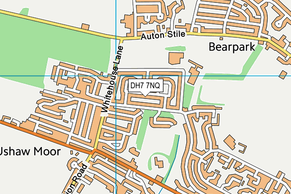 DH7 7NQ map - OS VectorMap District (Ordnance Survey) DH7 7NQ map - OS VectorMap District (Ordnance Survey)