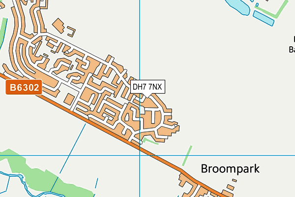 DH7 7NX map - OS VectorMap District (Ordnance Survey) DH7 7NX map - OS VectorMap District (Ordnance Survey)