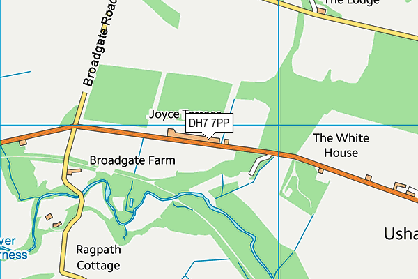 DH7 7PP map - OS VectorMap District (Ordnance Survey) DH7 7PP map - OS VectorMap District (Ordnance Survey)