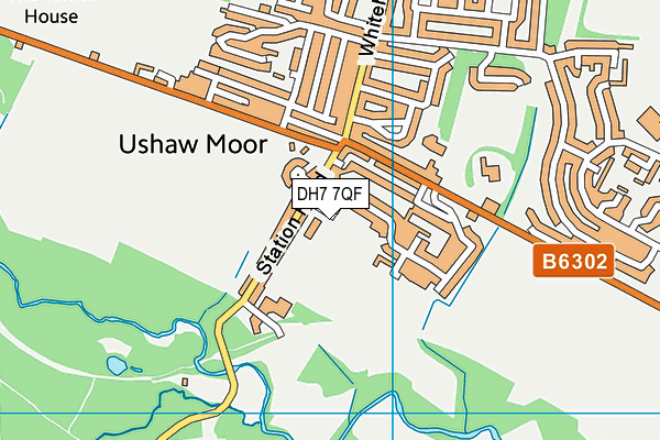 DH7 7QF map - OS VectorMap District (Ordnance Survey) DH7 7QF map - OS VectorMap District (Ordnance Survey)