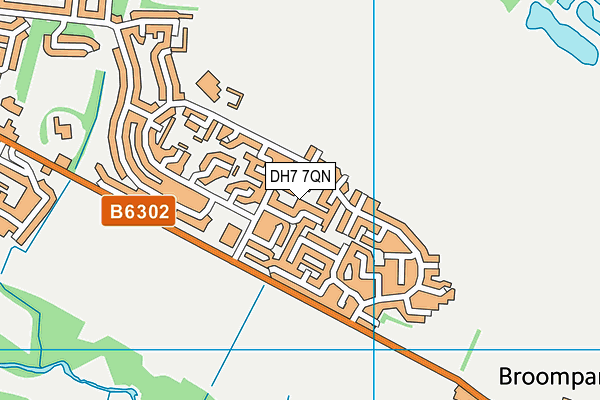 DH7 7QN map - OS VectorMap District (Ordnance Survey) DH7 7QN map - OS VectorMap District (Ordnance Survey)