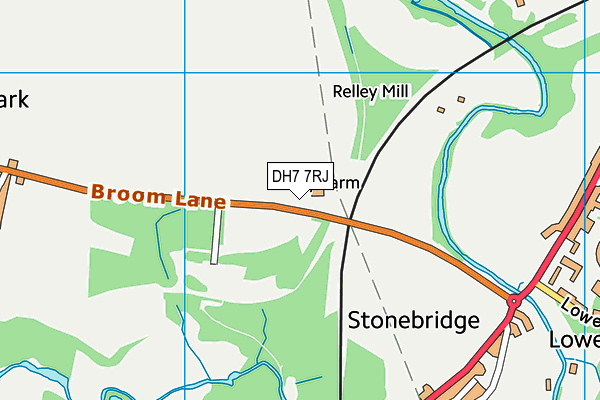 DH7 7RJ map - OS VectorMap District (Ordnance Survey) DH7 7RJ map - OS VectorMap District (Ordnance Survey)