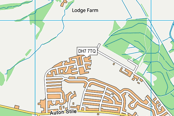 DH7 7TQ map - OS VectorMap District (Ordnance Survey) DH7 7TQ map - OS VectorMap District (Ordnance Survey)