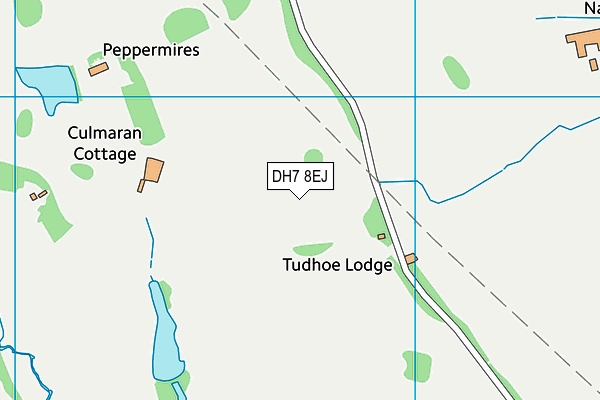 DH7 8EJ map - OS VectorMap District (Ordnance Survey) DH7 8EJ map - OS VectorMap District (Ordnance Survey)