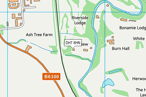 DH7 8HN map - OS VectorMap District (Ordnance Survey) DH7 8HN map - OS VectorMap District (Ordnance Survey)