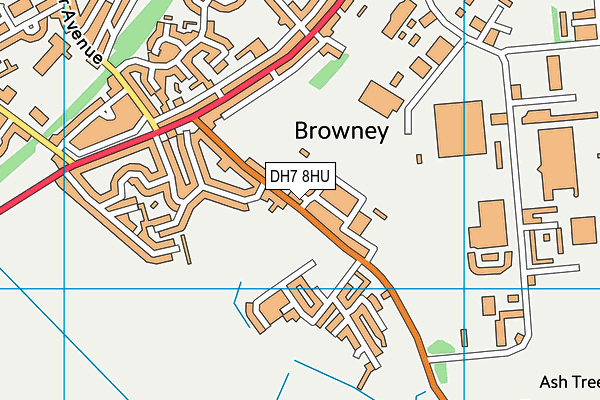 DH7 8HU map - OS VectorMap District (Ordnance Survey) DH7 8HU map - OS VectorMap District (Ordnance Survey)