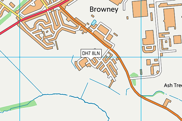 DH7 8LN map - OS VectorMap District (Ordnance Survey) DH7 8LN map - OS VectorMap District (Ordnance Survey)