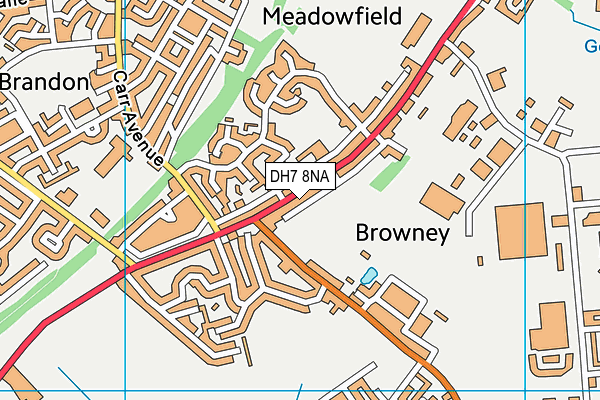 DH7 8NA map - OS VectorMap District (Ordnance Survey) DH7 8NA map - OS VectorMap District (Ordnance Survey)