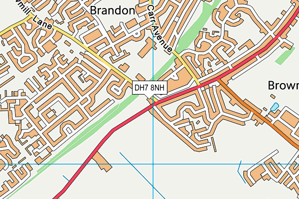 DH7 8NH map - OS VectorMap District (Ordnance Survey) DH7 8NH map - OS VectorMap District (Ordnance Survey)