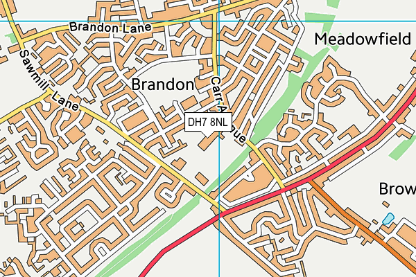 DH7 8NL map - OS VectorMap District (Ordnance Survey) DH7 8NL map - OS VectorMap District (Ordnance Survey)