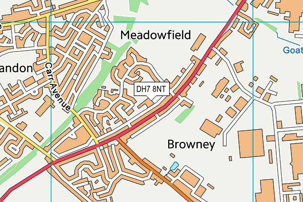 DH7 8NT map - OS VectorMap District (Ordnance Survey) DH7 8NT map - OS VectorMap District (Ordnance Survey)