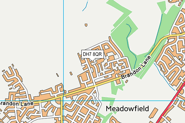 DH7 8QR map - OS VectorMap District (Ordnance Survey) DH7 8QR map - OS VectorMap District (Ordnance Survey)
