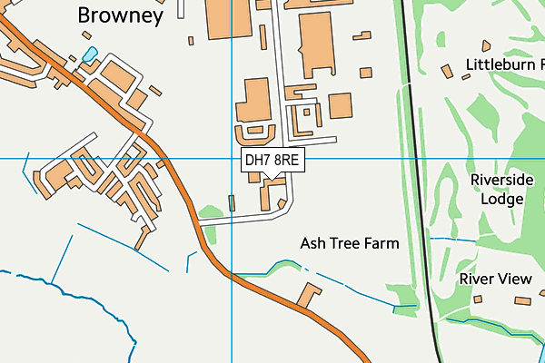 DH7 8RE map - OS VectorMap District (Ordnance Survey) DH7 8RE map - OS VectorMap District (Ordnance Survey)