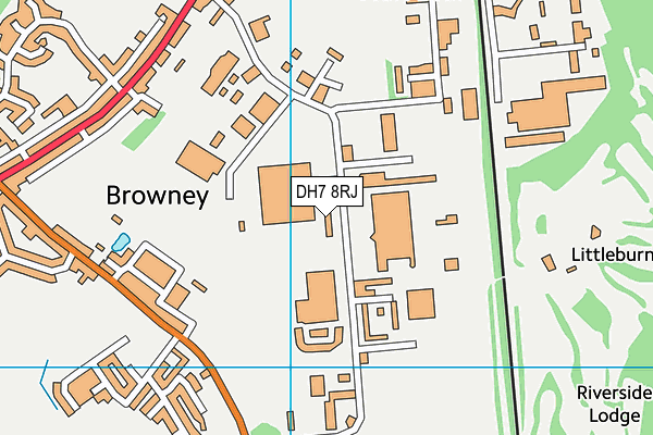 DH7 8RJ map - OS VectorMap District (Ordnance Survey) DH7 8RJ map - OS VectorMap District (Ordnance Survey)