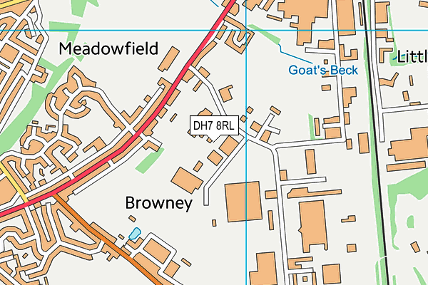 DH7 8RL map - OS VectorMap District (Ordnance Survey) DH7 8RL map - OS VectorMap District (Ordnance Survey)