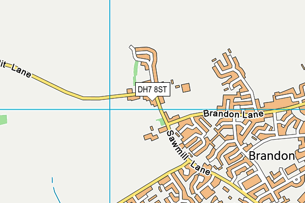 DH7 8ST map - OS VectorMap District (Ordnance Survey) DH7 8ST map - OS VectorMap District (Ordnance Survey)