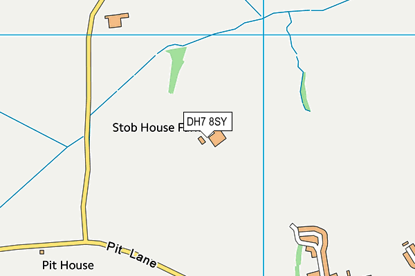 DH7 8SY map - OS VectorMap District (Ordnance Survey) DH7 8SY map - OS VectorMap District (Ordnance Survey)