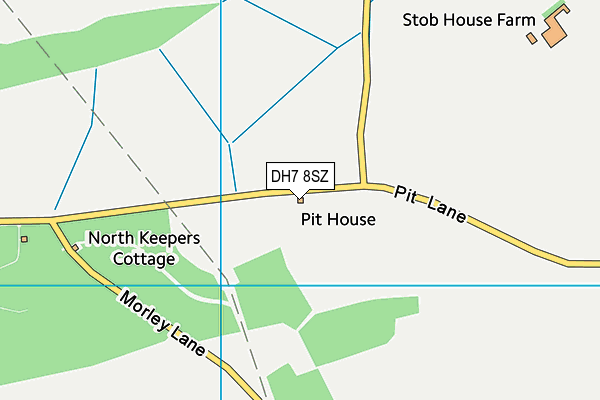 DH7 8SZ map - OS VectorMap District (Ordnance Survey) DH7 8SZ map - OS VectorMap District (Ordnance Survey)
