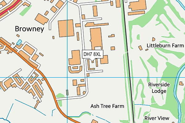DH7 8XL map - OS VectorMap District (Ordnance Survey) DH7 8XL map - OS VectorMap District (Ordnance Survey)