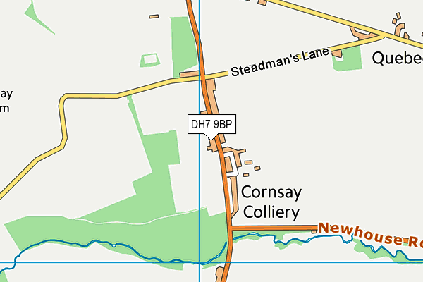 DH7 9BP map - OS VectorMap District (Ordnance Survey) DH7 9BP map - OS VectorMap District (Ordnance Survey)