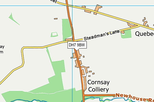 DH7 9BW map - OS VectorMap District (Ordnance Survey) DH7 9BW map - OS VectorMap District (Ordnance Survey)