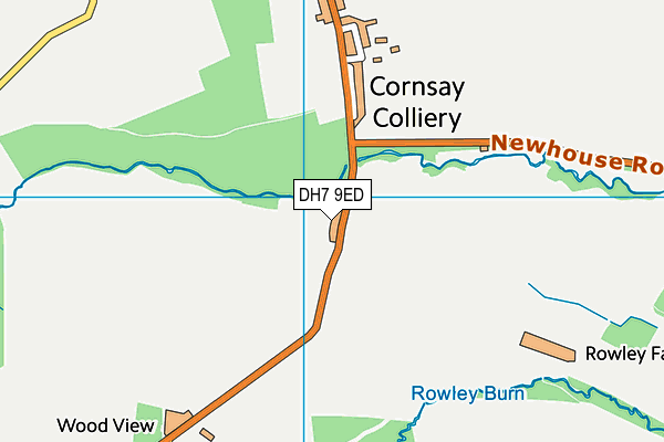 DH7 9ED map - OS VectorMap District (Ordnance Survey) DH7 9ED map - OS VectorMap District (Ordnance Survey)