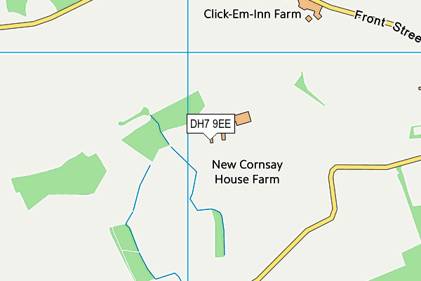 DH7 9EE map - OS VectorMap District (Ordnance Survey) DH7 9EE map - OS VectorMap District (Ordnance Survey)