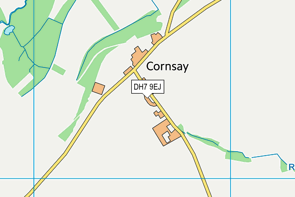 DH7 9EJ map - OS VectorMap District (Ordnance Survey) DH7 9EJ map - OS VectorMap District (Ordnance Survey)