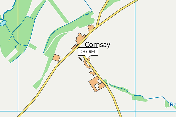DH7 9EL map - OS VectorMap District (Ordnance Survey) DH7 9EL map - OS VectorMap District (Ordnance Survey)