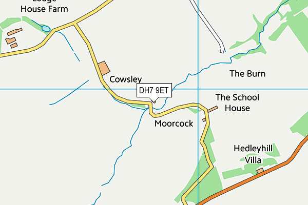DH7 9ET map - OS VectorMap District (Ordnance Survey) DH7 9ET map - OS VectorMap District (Ordnance Survey)