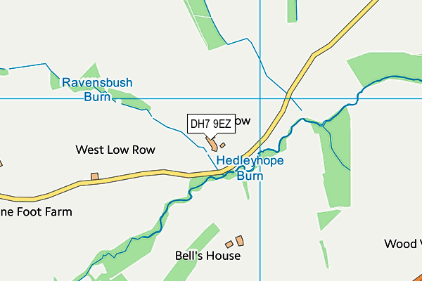 DH7 9EZ map - OS VectorMap District (Ordnance Survey)