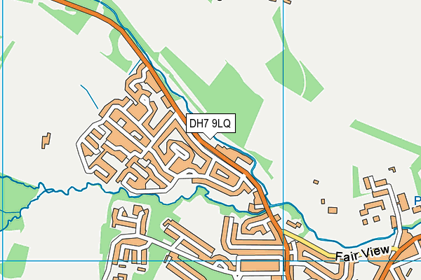 DH7 9LQ map - OS VectorMap District (Ordnance Survey) DH7 9LQ map - OS VectorMap District (Ordnance Survey)