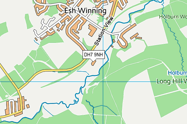 DH7 9NH map - OS VectorMap District (Ordnance Survey) DH7 9NH map - OS VectorMap District (Ordnance Survey)