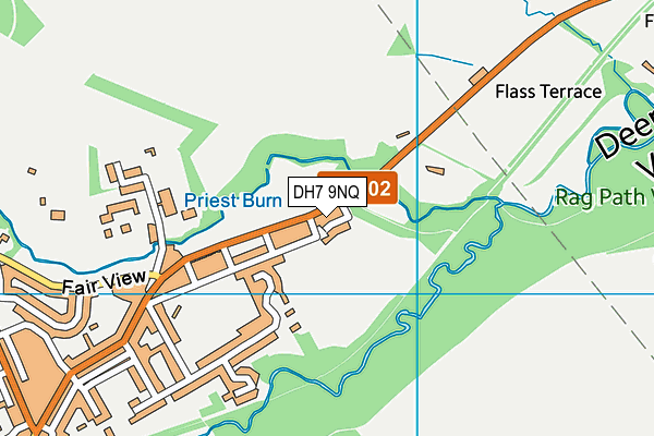 DH7 9NQ map - OS VectorMap District (Ordnance Survey) DH7 9NQ map - OS VectorMap District (Ordnance Survey)