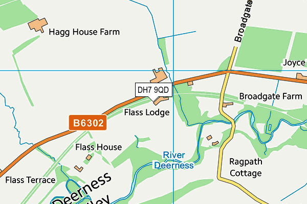 DH7 9QD map - OS VectorMap District (Ordnance Survey) DH7 9QD map - OS VectorMap District (Ordnance Survey)