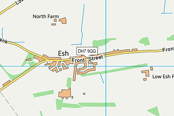 DH7 9QG map - OS VectorMap District (Ordnance Survey) DH7 9QG map - OS VectorMap District (Ordnance Survey)