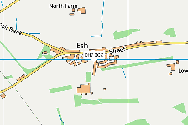 DH7 9QZ map - OS VectorMap District (Ordnance Survey) DH7 9QZ map - OS VectorMap District (Ordnance Survey)