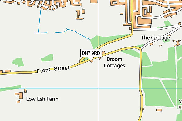 DH7 9RD map - OS VectorMap District (Ordnance Survey) DH7 9RD map - OS VectorMap District (Ordnance Survey)
