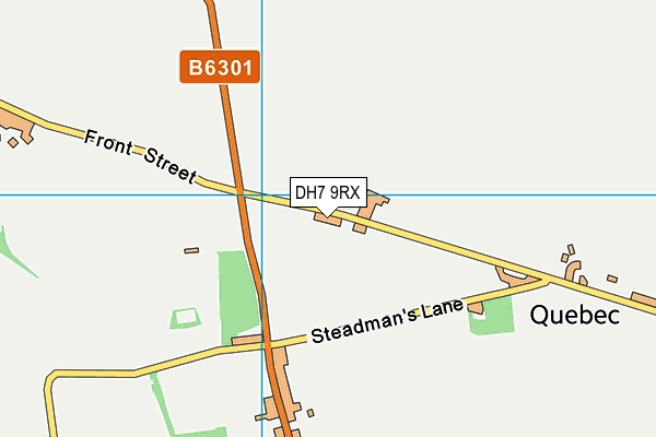 DH7 9RX map - OS VectorMap District (Ordnance Survey) DH7 9RX map - OS VectorMap District (Ordnance Survey)