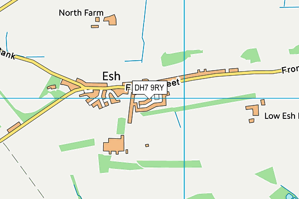 DH7 9RY map - OS VectorMap District (Ordnance Survey) DH7 9RY map - OS VectorMap District (Ordnance Survey)