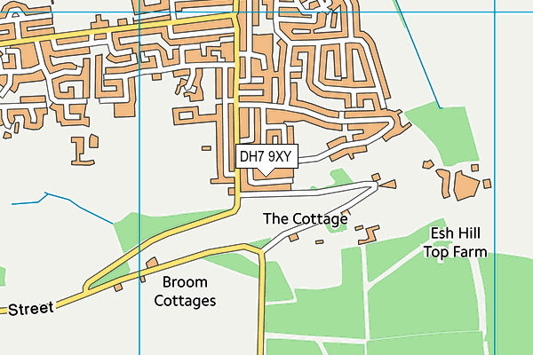 DH7 9XY map - OS VectorMap District (Ordnance Survey) DH7 9XY map - OS VectorMap District (Ordnance Survey)