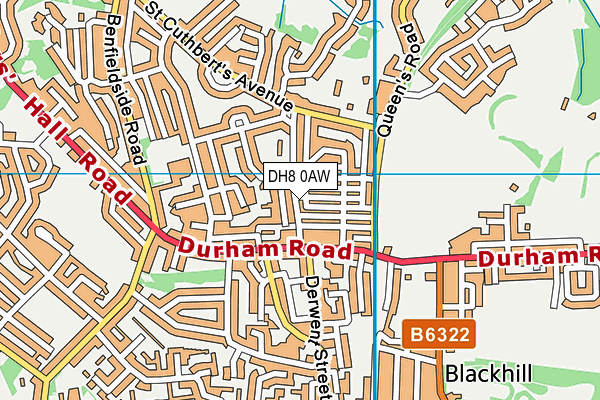 DH8 0AW map - OS VectorMap District (Ordnance Survey) DH8 0AW map - OS VectorMap District (Ordnance Survey)