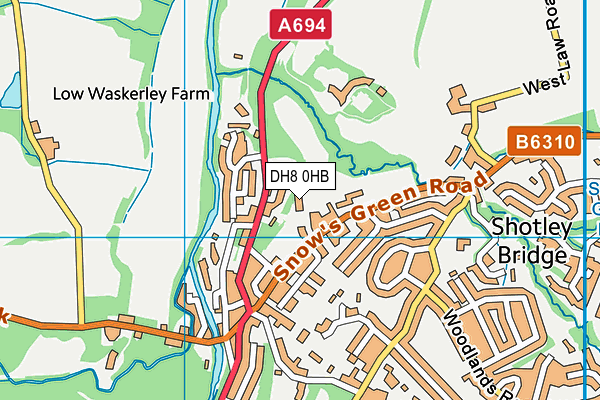DH8 0HB map - OS VectorMap District (Ordnance Survey) DH8 0HB map - OS VectorMap District (Ordnance Survey)