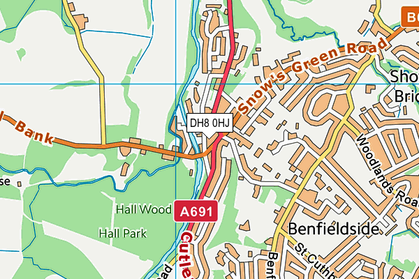 DH8 0HJ map - OS VectorMap District (Ordnance Survey) DH8 0HJ map - OS VectorMap District (Ordnance Survey)