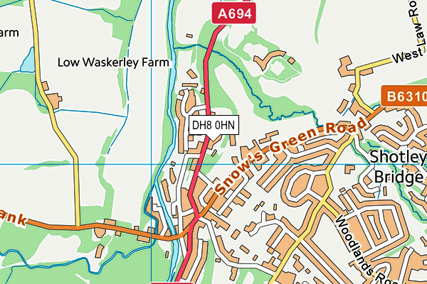 DH8 0HN map - OS VectorMap District (Ordnance Survey) DH8 0HN map - OS VectorMap District (Ordnance Survey)