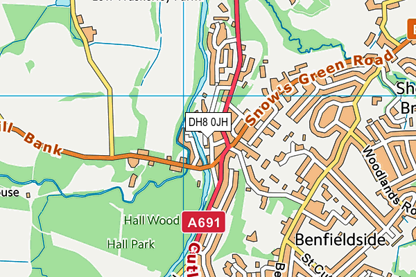 DH8 0JH map - OS VectorMap District (Ordnance Survey) DH8 0JH map - OS VectorMap District (Ordnance Survey)