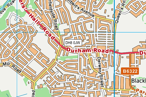 DH8 0JW map - OS VectorMap District (Ordnance Survey) DH8 0JW map - OS VectorMap District (Ordnance Survey)