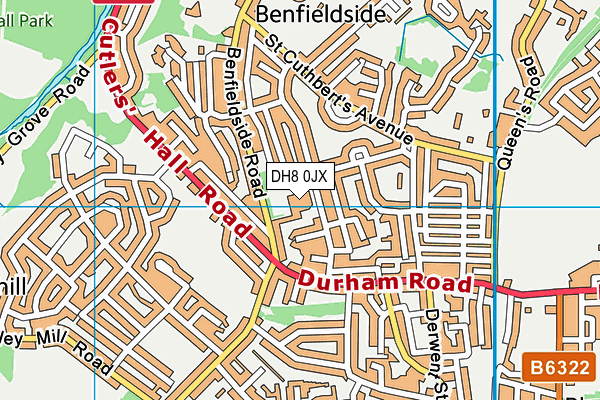 DH8 0JX map - OS VectorMap District (Ordnance Survey) DH8 0JX map - OS VectorMap District (Ordnance Survey)