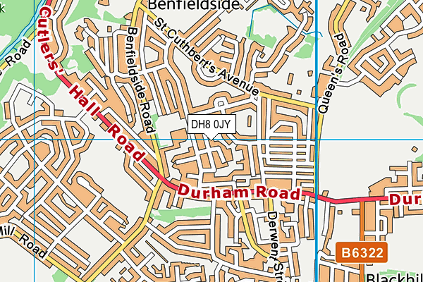 DH8 0JY map - OS VectorMap District (Ordnance Survey) DH8 0JY map - OS VectorMap District (Ordnance Survey)