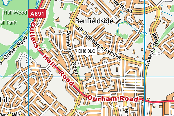 DH8 0LQ map - OS VectorMap District (Ordnance Survey) DH8 0LQ map - OS VectorMap District (Ordnance Survey)